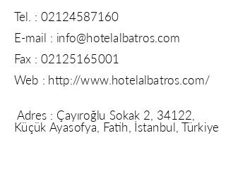 Albatros Premier Hotel iletiim bilgileri